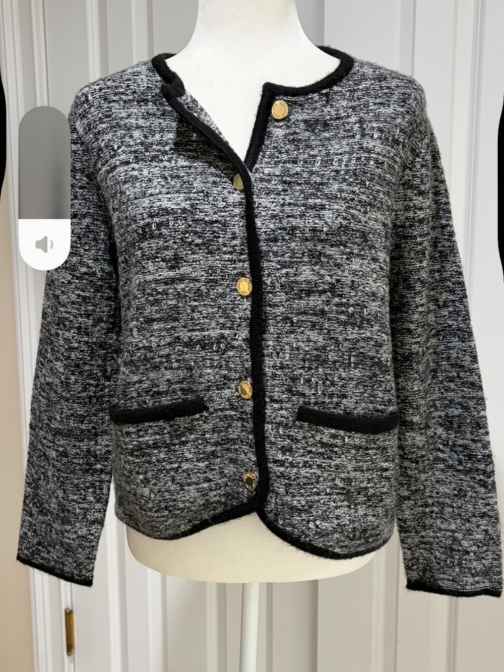 Anne Klein Blazer Black/Ivory Size S